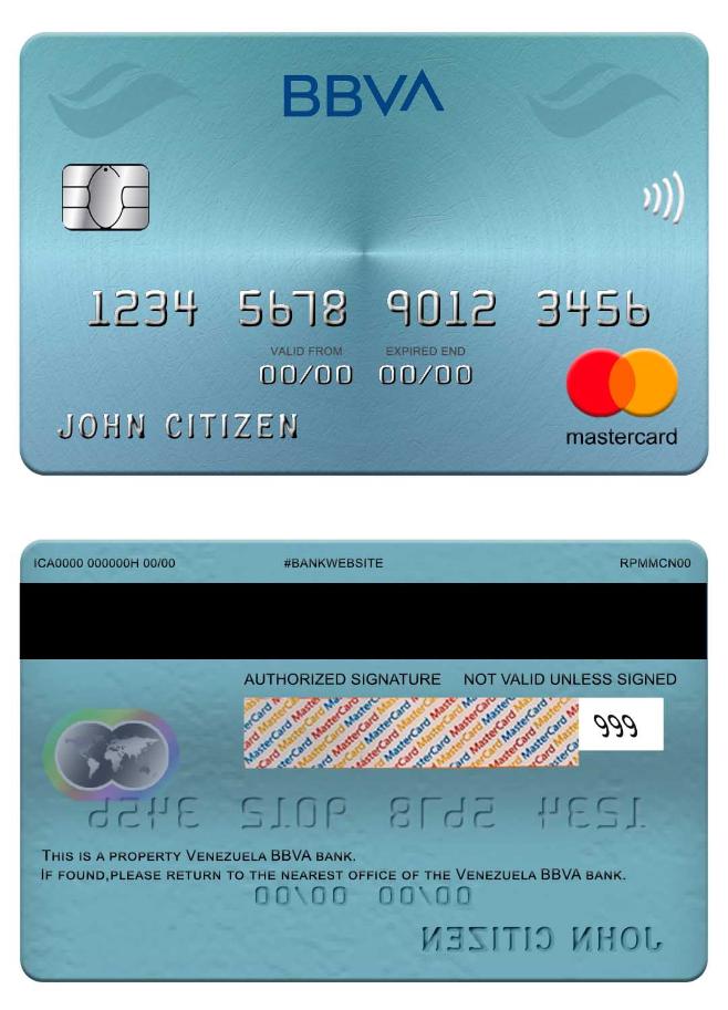 Venezuela BBVA bank mastercard